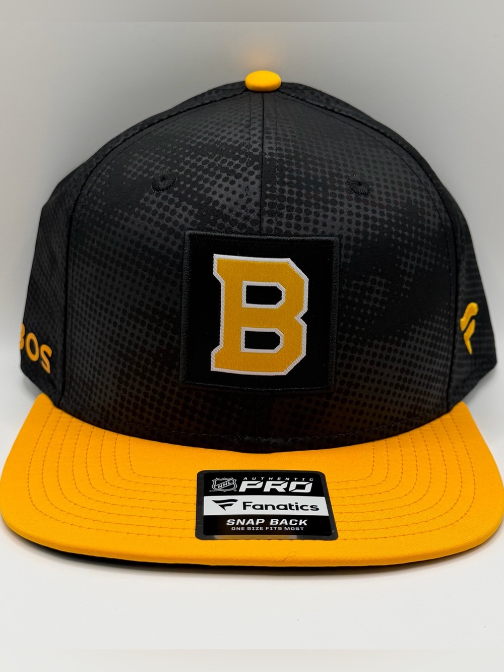Boston Bruins Fanatics Pro Snapback Adjustable Hat Black With Classic B Logo